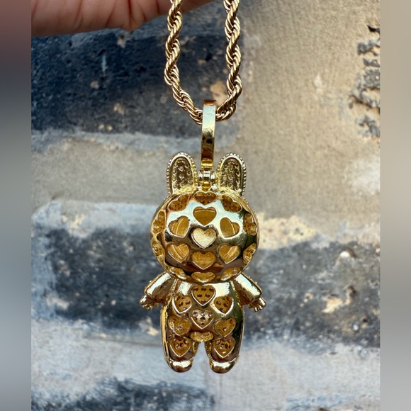 Gold chain Labubu Necklace Pendant 24” - Picture 9 of 10